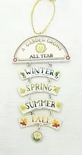 SMALL GARDEN PLAQUE ~~ORNAMENT "A GARDEN GROWS"