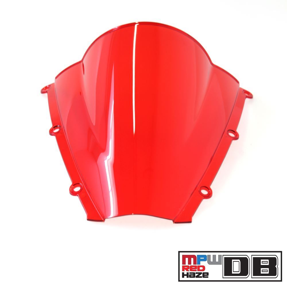 MPW Double Bubble Windshield Screen Red for Honda CBR 600 RR 03-04