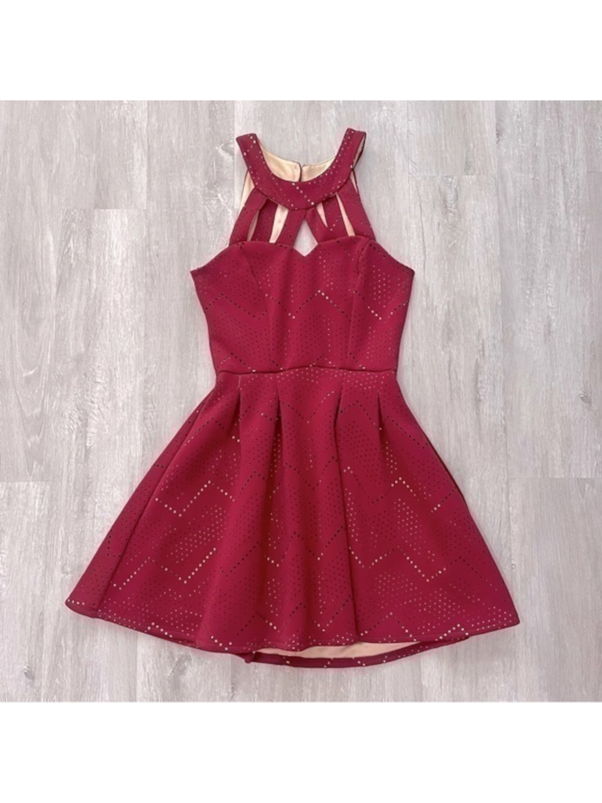 Женское красное платье без рукавов CRYSTAL DOLLS Fit + Flare 13