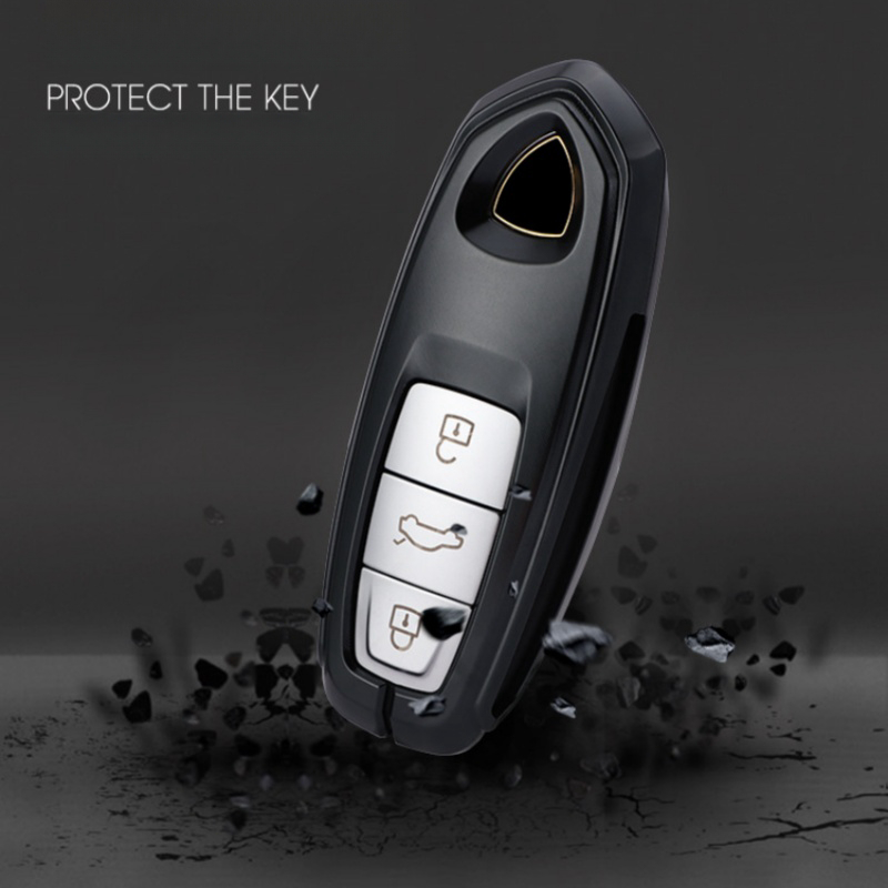 Aluminum Alloy Car Smart Key Fob Case Cover Holder Bag For