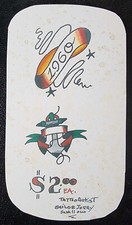 Sailor Jerry Swallow Traditional Vintage Style Tattoo Flash Cut Piece Banner