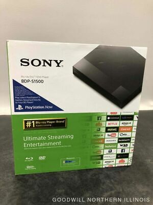 Sony BDP-S1500 Blu-ray Disc Player - Black NIB (Open Box