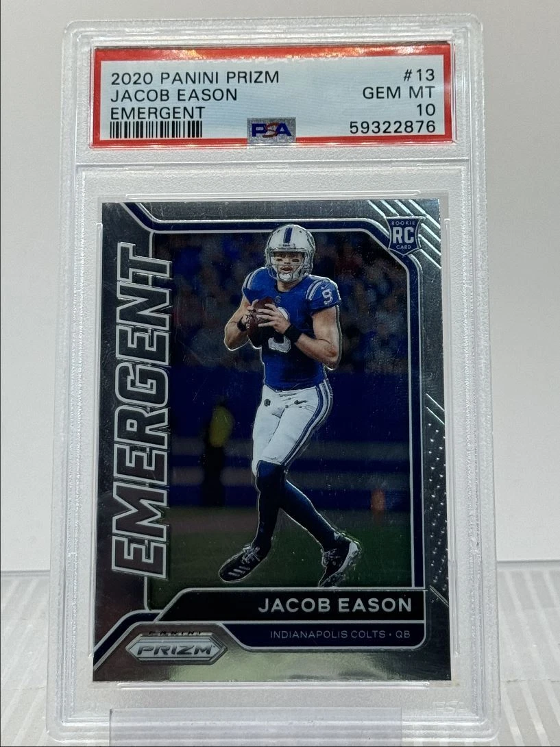 Jacob Eason Panini Prizm Emergent #13 Base