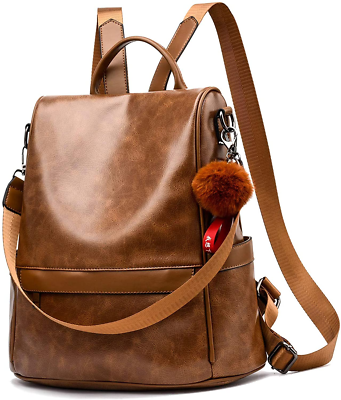 Cute Anti-theft PU Leather Backpack Purse for Women Women Backpack Purse PU Leather Anti-Theft Casual Shoulder  main image 2