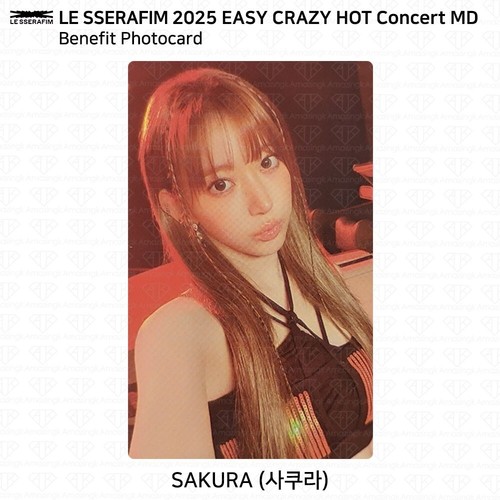LE SSERAFIM 2025 Easy Crazy Hot Concert MD Benefit Photocard Film Photo KPOP - Picture 13 of 103