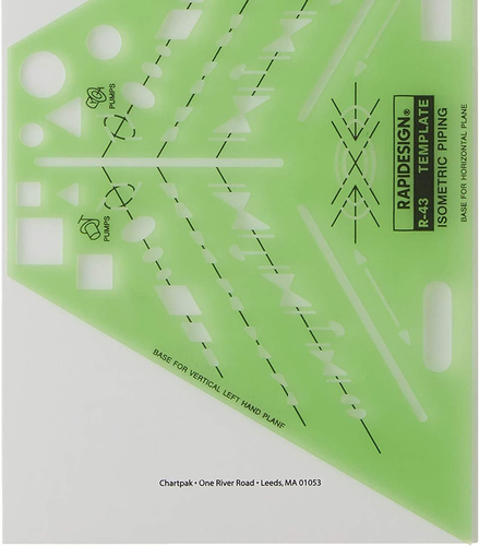 Rapidesign isometrische Rohrleitungsschablone, je 1 (R43)  - Bild 3 von 3