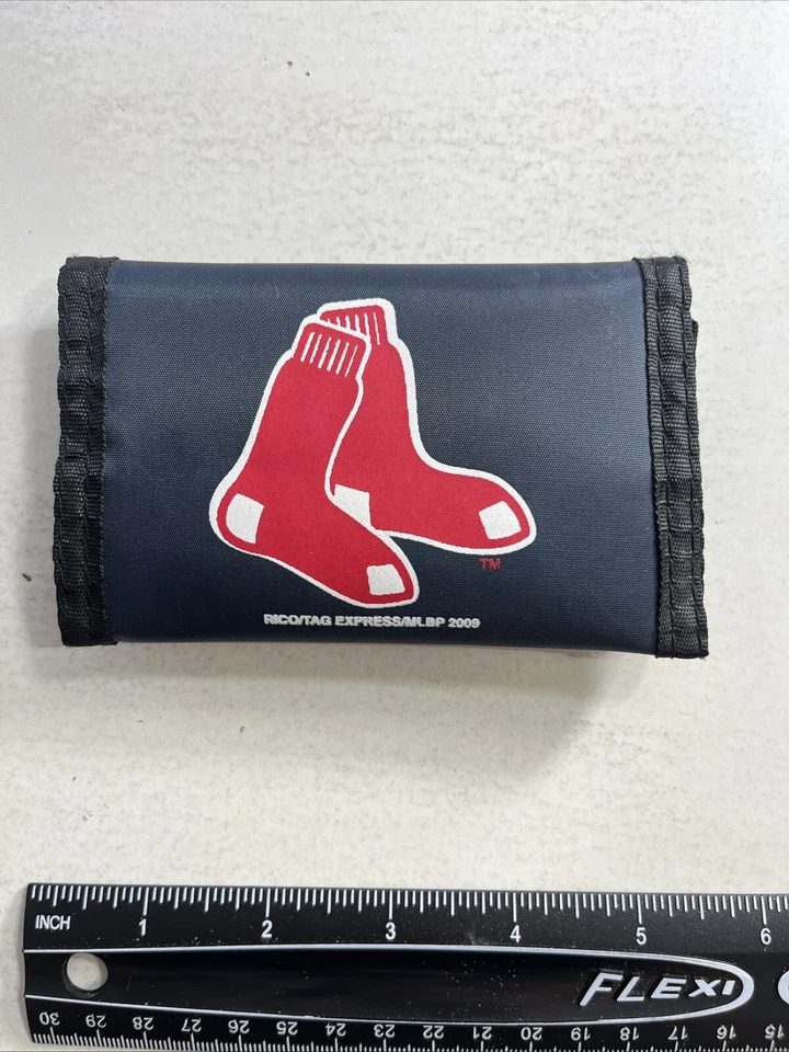 MLB Boston Red Sox 2009 Nylon Tri Fold Wallet VTG 2000 Baseball Billfold MLBP - Image 2 of 4