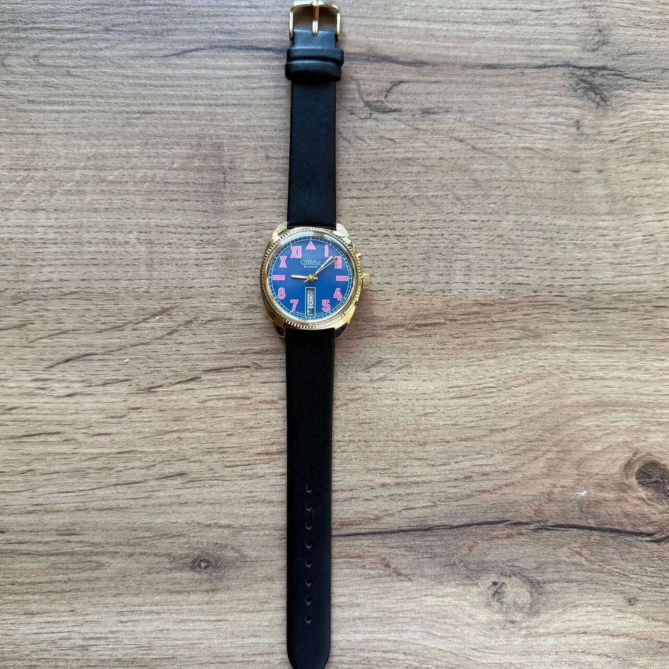 NUEVO Reloj Muy Raro Slava California Rosa 2428 Slava Sandía Hecho en URSS Foto 3 de 4