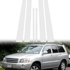 Fit For Toyota Highlander 2001-2007 Chrome Plated 6pcs Pillar Posts Trim Cover