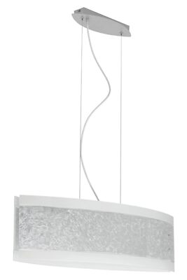 Briloner Pendelleuchte, Hängeleuchte,4 x E27 max. 60 Watt, IP20 auch LED, silber