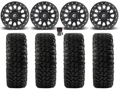 Fuel Vector Beadlock 15'' Wheels 33'' Ridge Ripr Tires Can-Am Defender