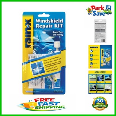 Universal Windshield Repair Kit for Chips Under 1  & Cracks Up to 12  - Fast Fix
