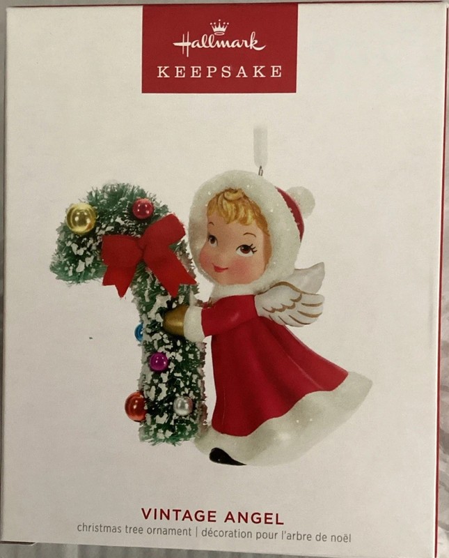 Hallmark 2023 Vintage Angel Porcelain ornament By Joanne Wright Never Displayed