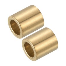 8mm Bore x 14mm OD x 20mm Length Sleeve Bearings Gold Tone, Pack of 2 