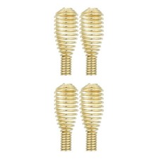 2 Count Stainless Steel Spring Loaded Handle Fireplace Golden Stove
