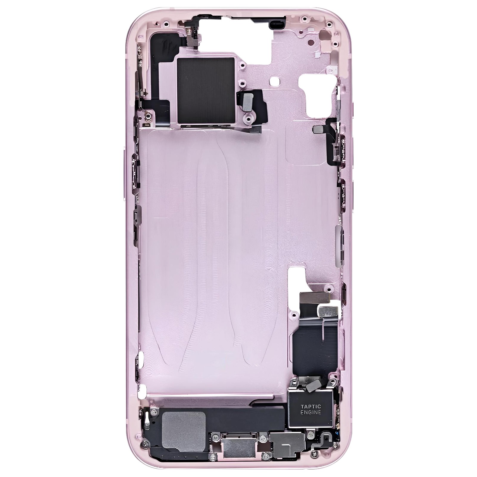 Cadre iPhone 15 rose Clappio en alliage d'aluminium de haute précision - 2