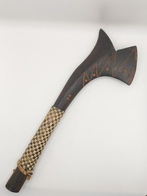 Vintage handgefertigter Holz Fidschian Battle Club **