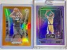 Myles Turner 2024-25 Panini One and One PURPLE /25 #95 + PRIZM ORANGE /49 MATCH