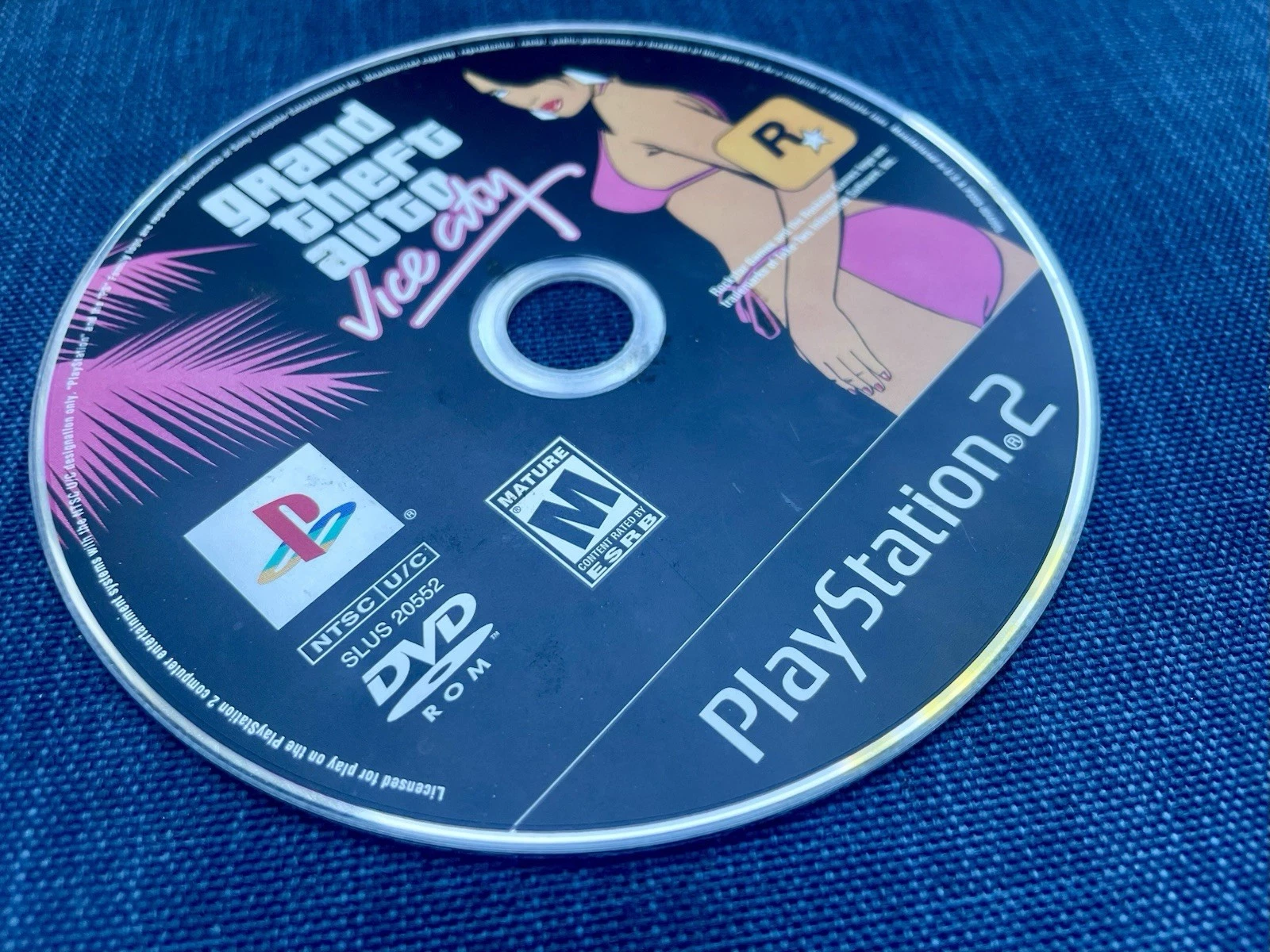 GTA Grand Theft Auto Vice City PlayStation 2 2002 PS2 Rockstar DISC ONLY Tested