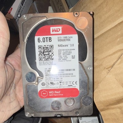 Western Digital WD Red 6TB 3.5'' SATA Internal Desktop HDD NASware 3.0 WD60EFRX