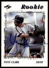 Tony Clark 1996 Score #229 Detroit Tigers Auto Autographed Signed Rookie Card. rookie card picture