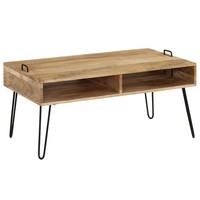 Mangoholz Massiv Couchtisch Wohnzimmertisch Beistelltisch Sofatisch Vidaxl