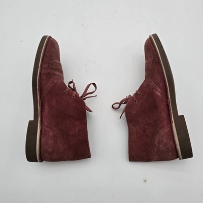 Clarks Boots Mens 9.5 Red Leather Desert Chukka Bootie Lace Up Ankle Clarks Boots Mens 9.5 Red Leather Desert Chukka Bootie Lace  main image 3