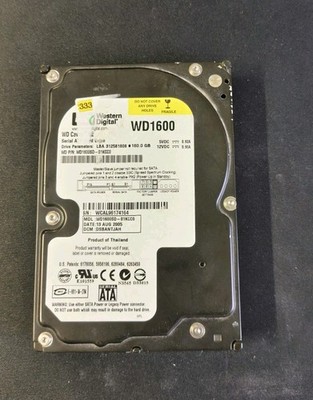 Western Digital WD1600SD-01KCC0 160GB DCM: HSCACTJAH defekt