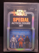 Star Wars Vintage CAS 90 LUKE SKYWALKER JEDI DESTINY 3-Pack Special Set SDCC