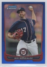 2012 Bowman Chrome Blue Refractor 111/250 Gio Gonzalez #61 0g4