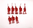 8PC Vintage 1950-60's Remco Roman Soldier Plastic Figure Lot