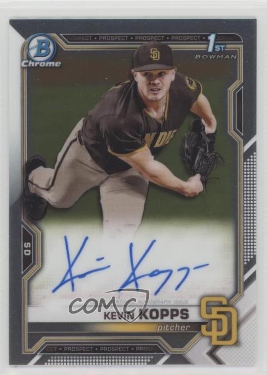2021 Bowman Draft Chrome Draft Pick Auto Kevin Kopps #CDA-KK Auto n5h
