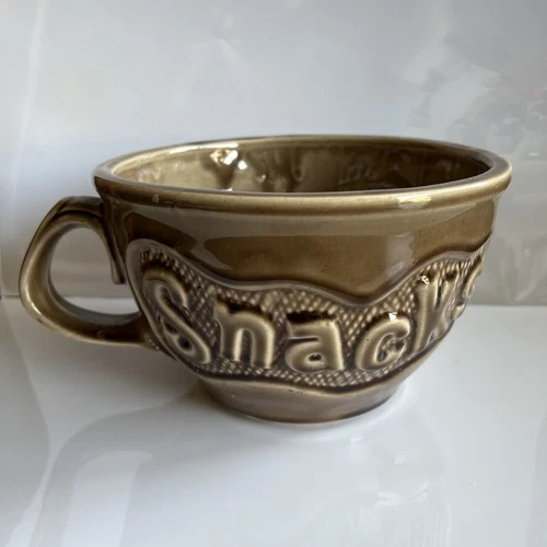 Vintage Brown McCoy 7521 Large Snack Bowl Coffee Tea Mug Shape