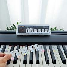 Piano Note Strips with Solfege Removable Keyboard Labels for 88/76 Keys