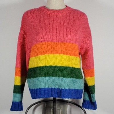 Primark oversized multicoloured rainbow knit