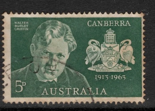 AUST 1961 5d DEEP-GREEN 50th ANNIV OF CANBERRA  STAMP VFU*