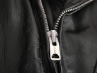Vtg 60s 70s Montgomery Ward Black Leather Talon Serval Zip Biker Moto Jacket L — photo 5