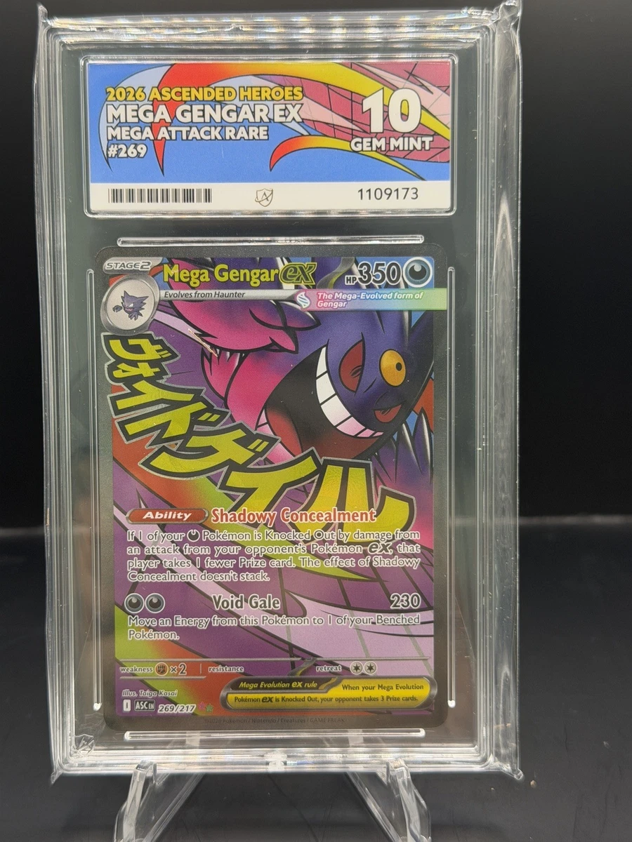 Gengar Pokémon TCG Grade 10 Rare Individual Collectible Card Game