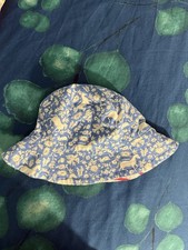 New without tag Mini Boden Print Reversible soft cotton Sun Hat girl Medium