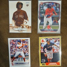 Boston Red Sox Lot (4) Mayer Schwarber Bogaerts
