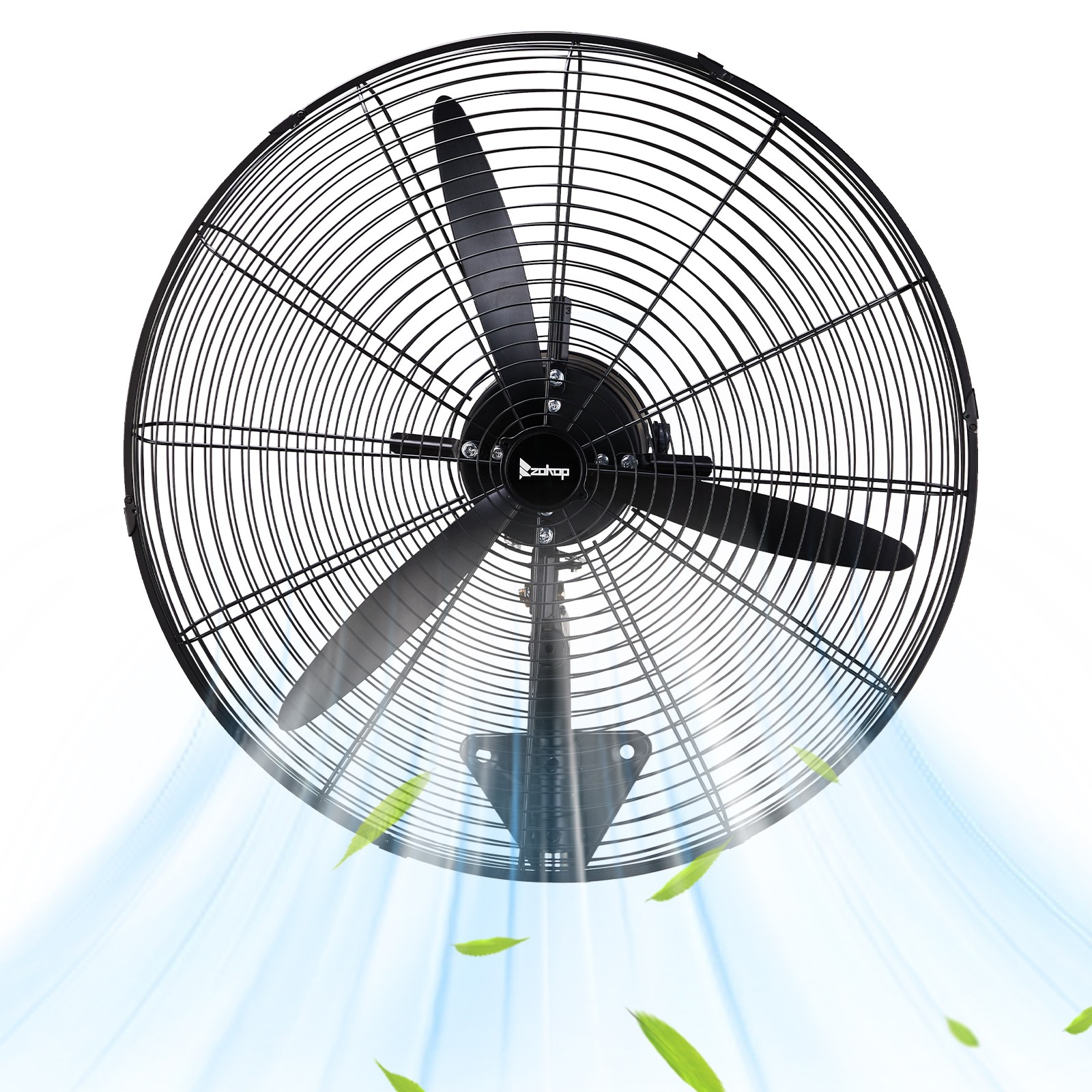 Industrial Wall Mount Fan Oscillating Metal Fan 20'' 4 Speed Ventilation 4963CFM