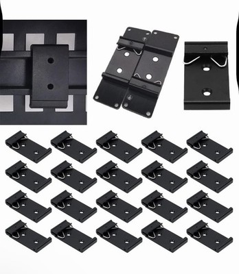 10Pcs 35mm Din Rail Fixed Clamp1.08 Width Universal DIN Rail Mounting Clip Sn...