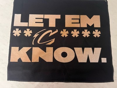 Rally Towel #2 SGA 4/18/26 Cleveland Cavaliers Cavs Let Em **C**** Know Game 1