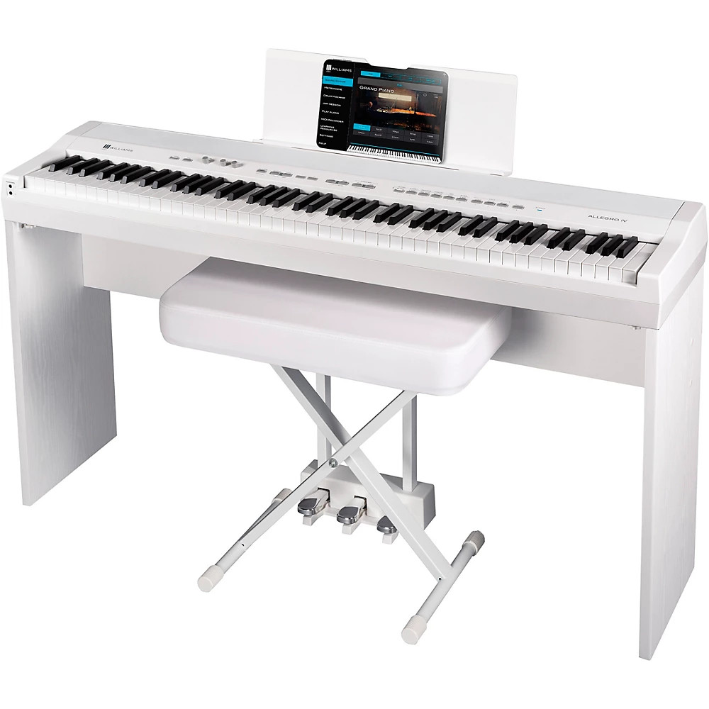 Williams Allegro IV Digital Piano With Stand Bench and Piano-Style Pedal White 127990₽