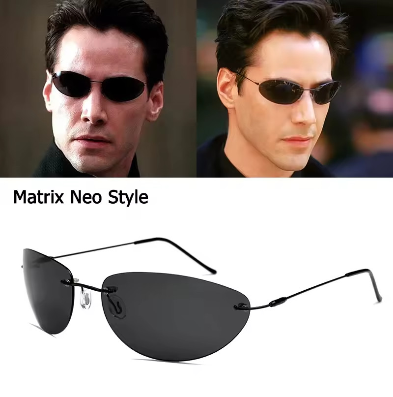 Gafas de sol Matrix polarizadas estilo neo ultraligeras sin montura gafas para conducir