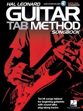 Hal Leonard Guitar Tab Method Songbook 1 Beginner Sheet Music Songs Book Audio
