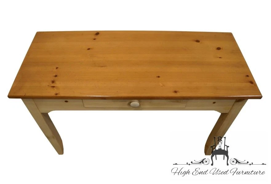 BROYHILL FURNITURE Solid Knotty Pine Farmhouse Country Style 48" Accent Sofa ... - Image 4 of 4