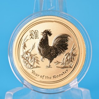 Australien 25 Dollars 2017 Lunar Year of the Rooster 1/4 OZ Gold 9999 ST