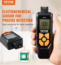 NEW VEVOR Carbon Monoxide Detectors | Portable CO Gas Meter Tester