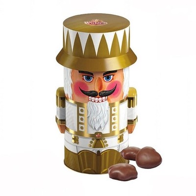 Wicklein Nutcracker Tin Cherry Fruit Filled Chocolate Gingerbread Lebkuchen 200g